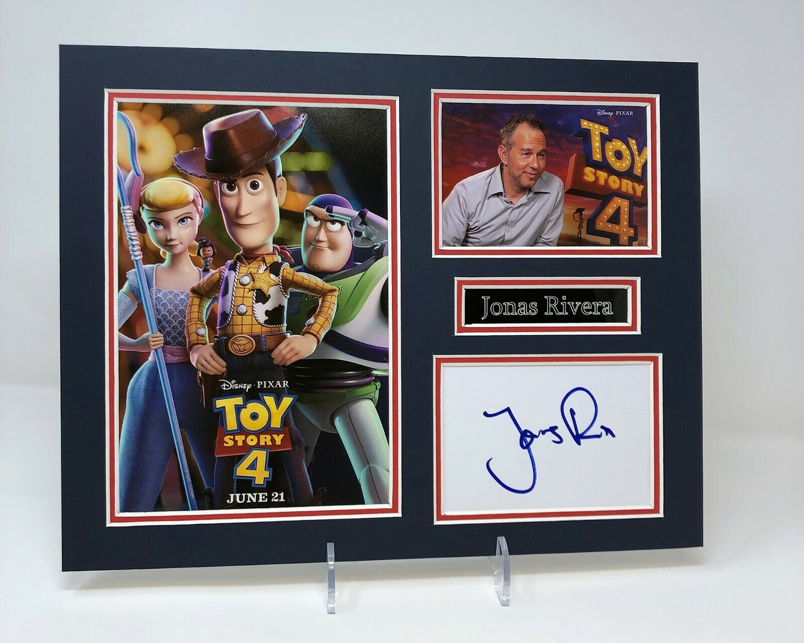 Jonas RIVERA Signed Mounted Photo Poster painting Display AFTAL COA Toy Story 4 Producer