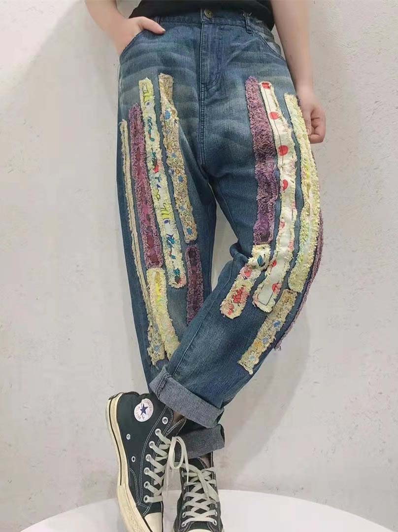 Women Half Sleeve V-neck Solid Color Dress