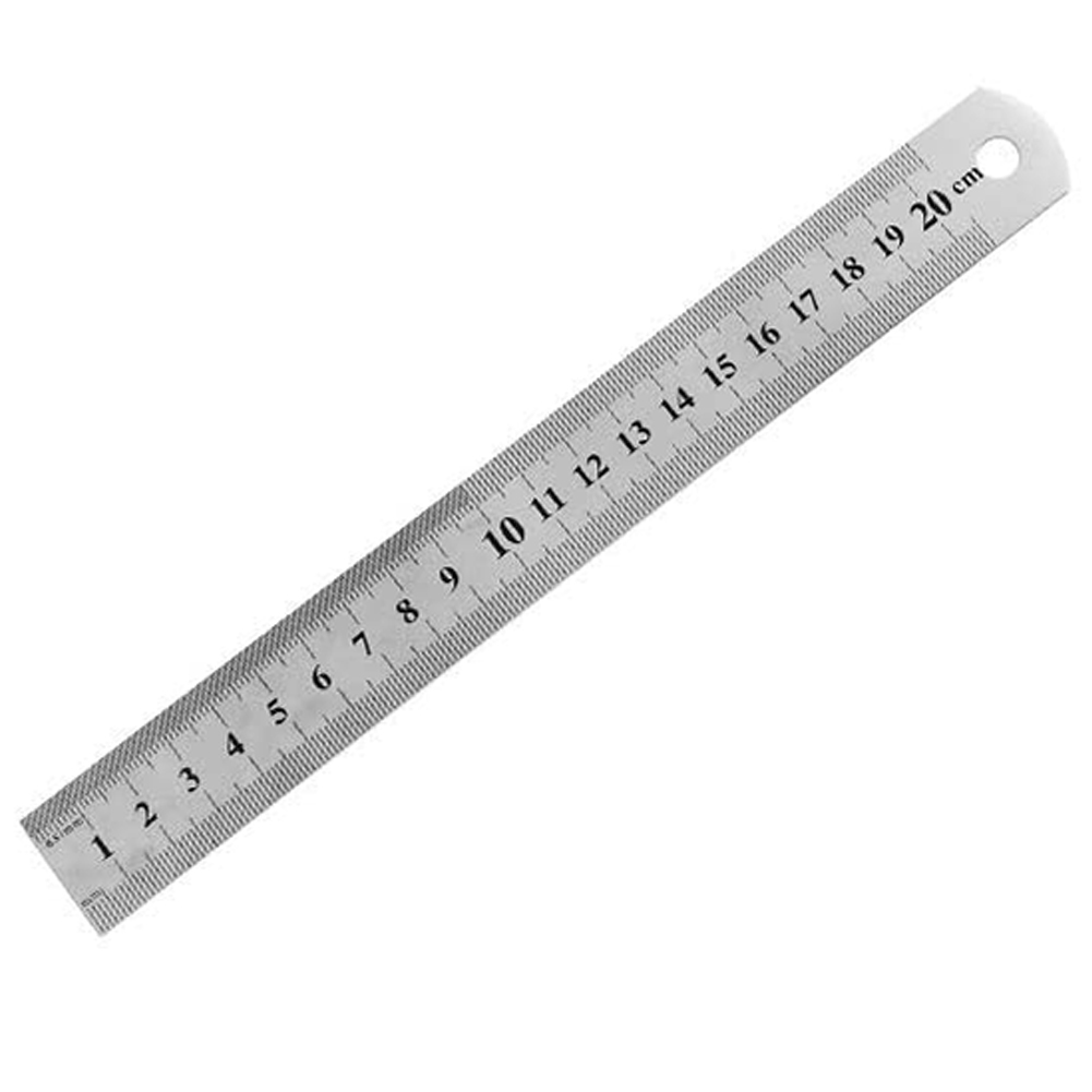 

Stainless Steel Straight Ruler Double Sided Precision Measuring Scale Tools, 200*0.5mm, 501 Original