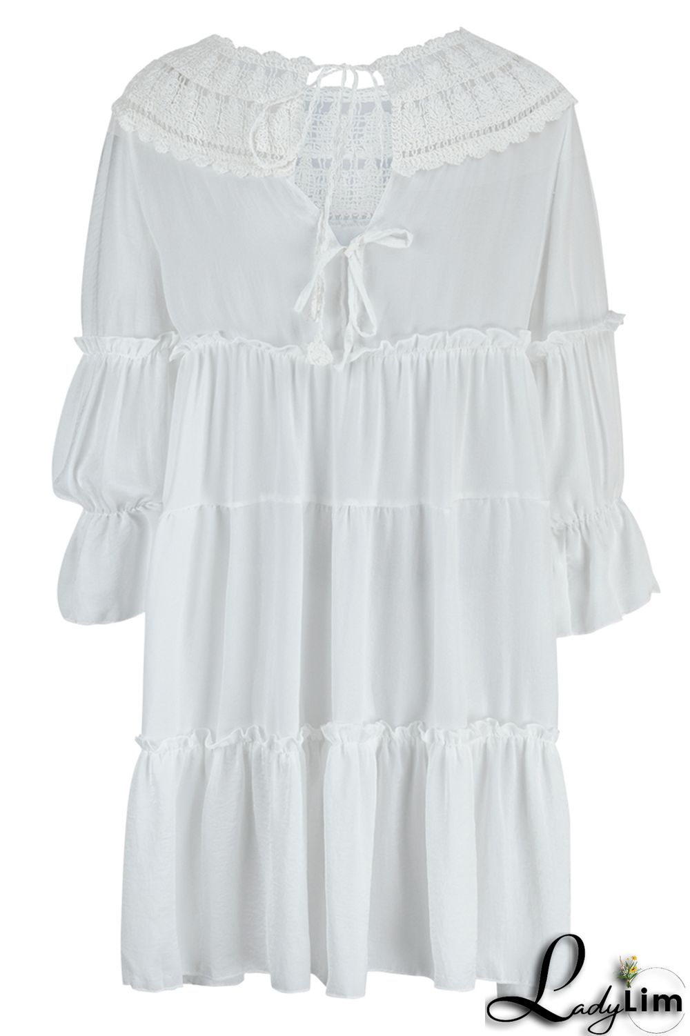 Pink Casual Solid Patchwork O Neck A Line Dresses(Without Lining)