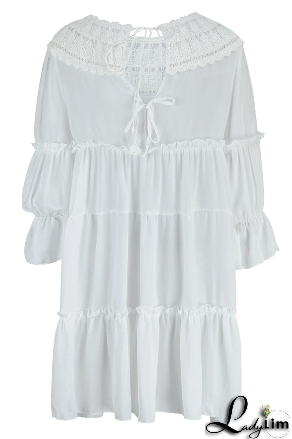 Pink Casual Solid Patchwork O Neck A Line Dresses(Without Lining)