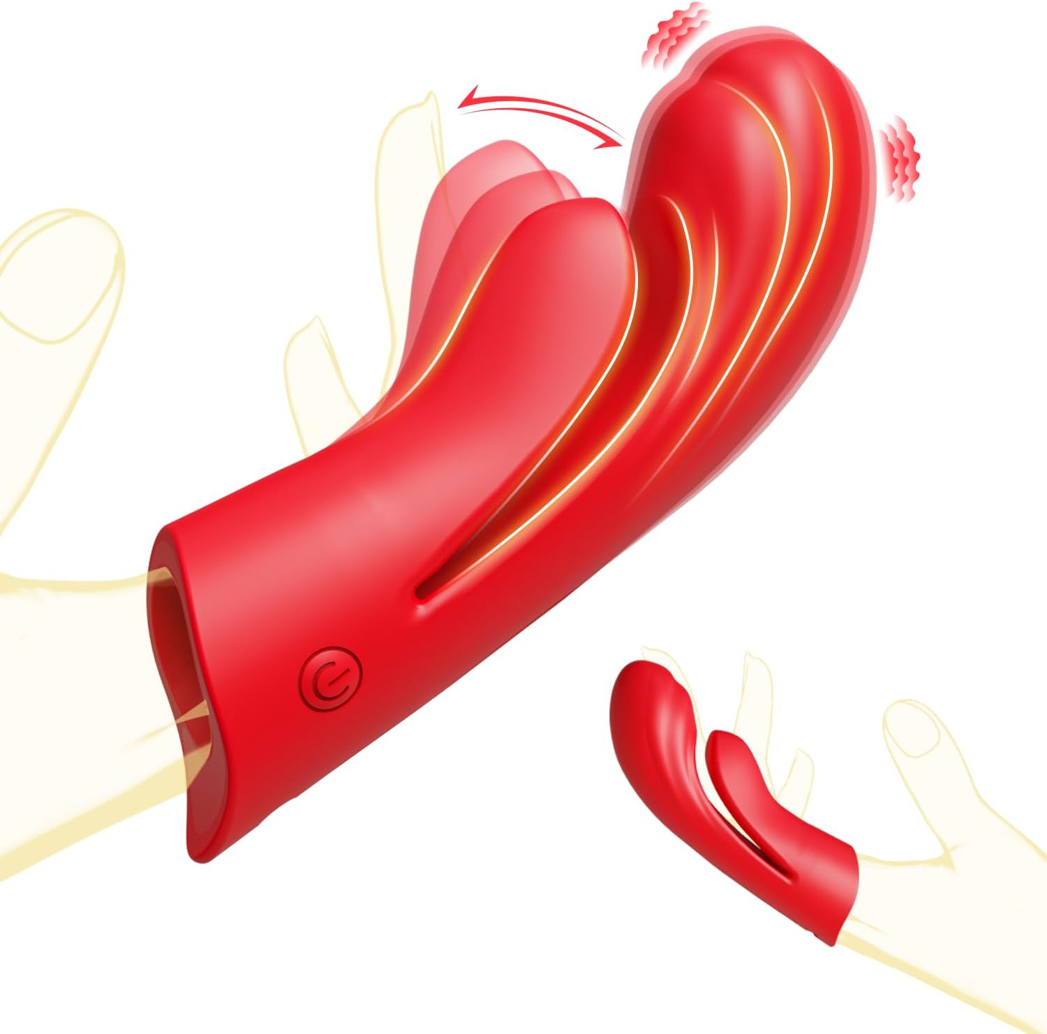 10 Vibration Clitoral G-spot Finger Vibrator Adult Sex Toys For Women - Rose Toy