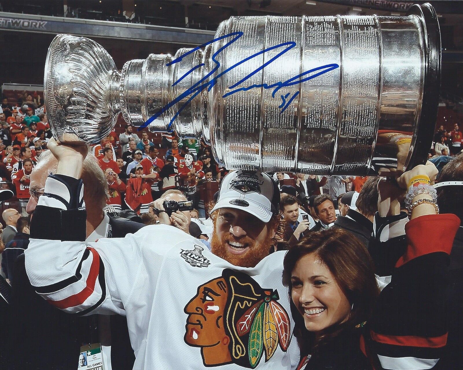 Brian Campbell Signed 8x10 Photo Poster painting Stanley Cup Chicago Blackhawks Autographed COA