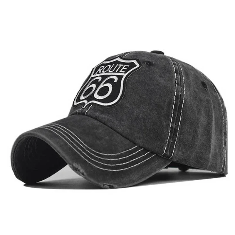 Men's  Vintage Road 66 Embroidery Cap