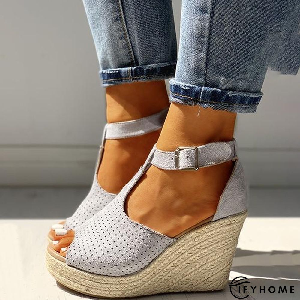 Women Summer Fish Mouth Wedge Sandals | IFYHOME