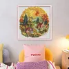 Paper Quilling Wooden House-14CT Stamped Cross Stitch 40*40cm/15.75*15.75in tapestrymarket
