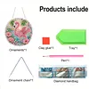 Diamond Painting Acrylic Double-Sided Pendant Kit Flamingo 9.84x9.84in