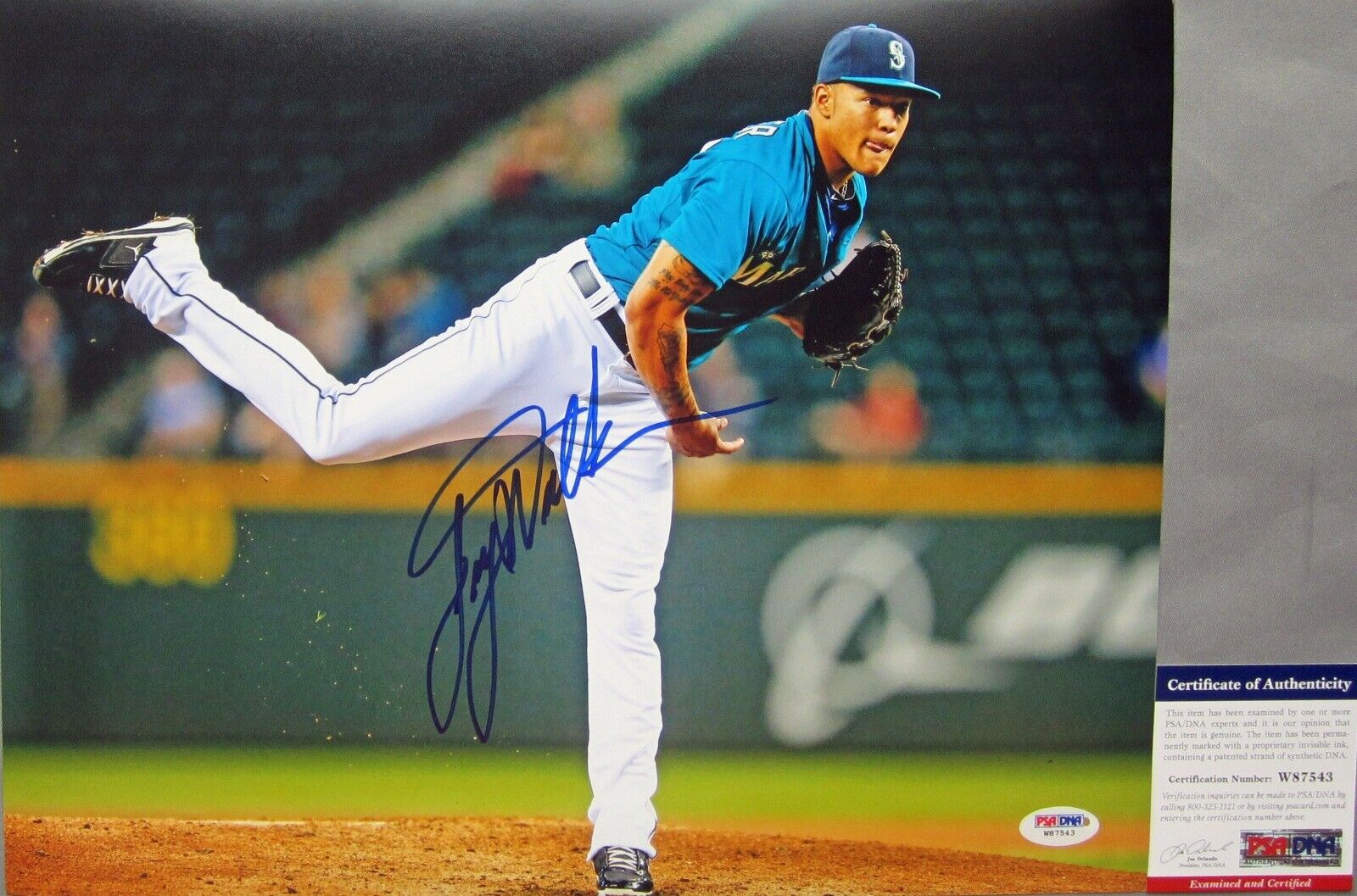 Taijuan Walker Autographed Signed SEATTLE MARINERS 11x14 Photo Poster painting #1 PSA/DNA