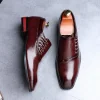 Men's High-quality Temperament Low-top Leather Shoes -Dress Shoes