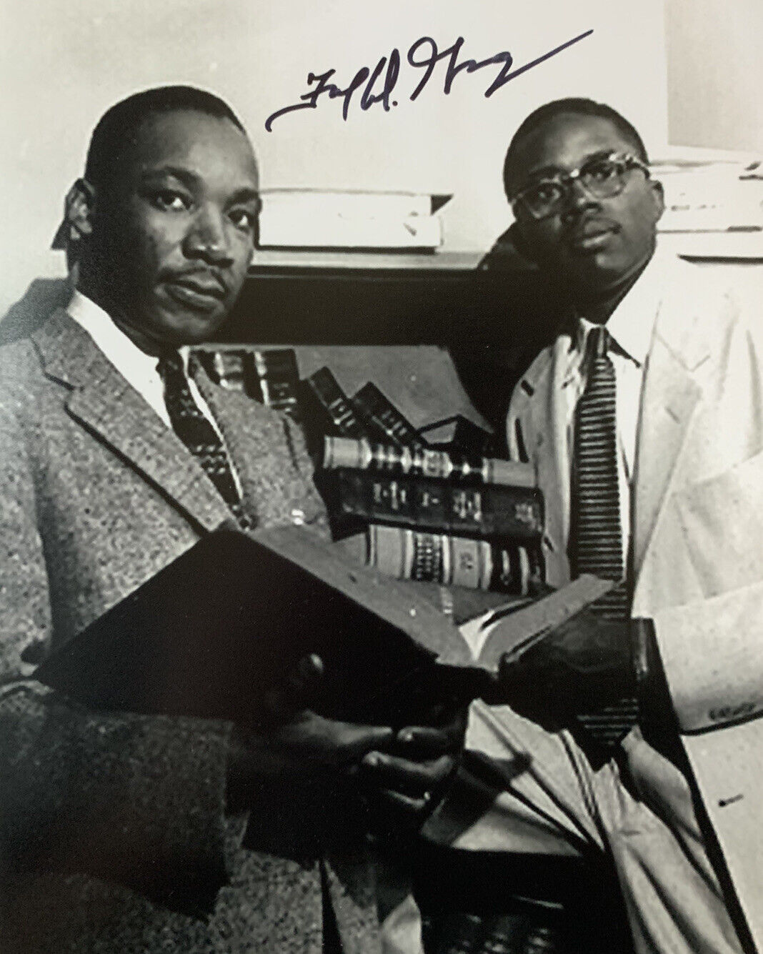 FRED GRAY HAND SIGNED 8x10 Photo Poster painting CIVIL RIGHTS ACTIVIST MLK AUTOGRAPH AUTHENTIC