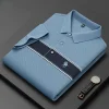 Men's Striped Cotton Embroidered POLO Shirt