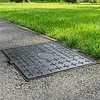 [US Local Warehouse] Iron Manhole Cover and Frame Non-Slip Septic Tank Cover for Yard (400mm)