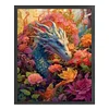 >SALE<Full Embroidery Eco-cotton Thread 11CT Print Flower Dragon Cross Stitch 50x60cm