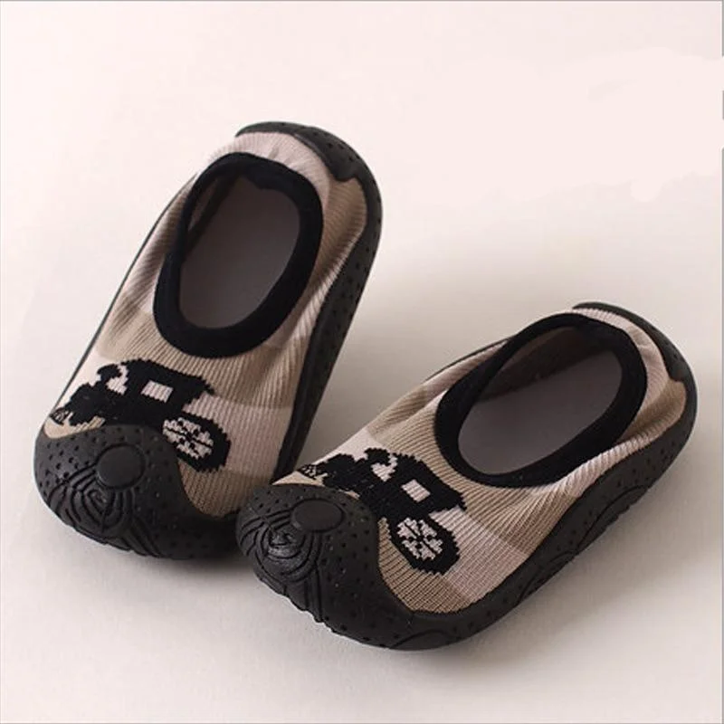 Baby Socks Rubber Sole Toddler Indoor Sock Shoes Anti Slip Home Slippers Girl Baby Rubber Soled Socks Skid Resistant Slipper