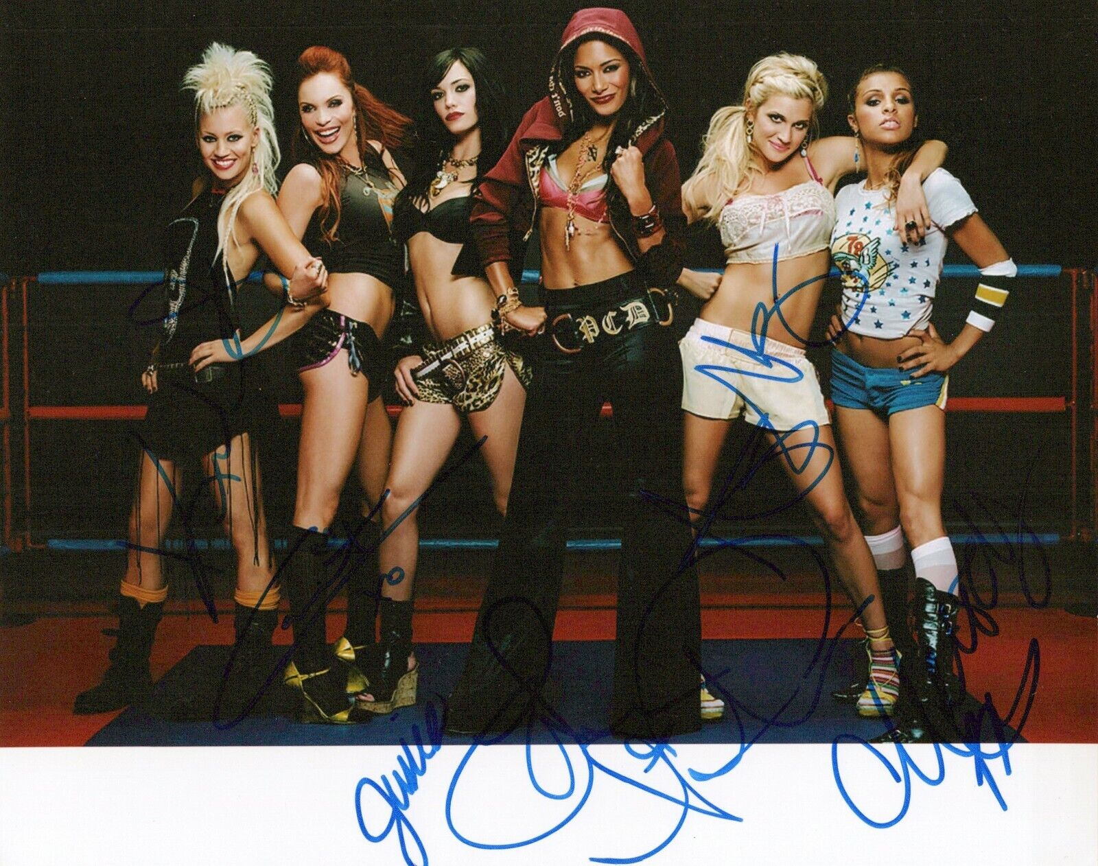 The Pussycat Dolls autographed Photo Poster painting signed 8x10 #2 early autos entire group