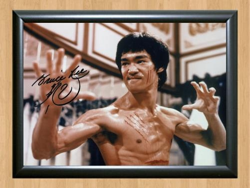 Bruce Lee Enter The Way of Dragon Signed Autographed Photo Poster painting Poster Print Memorabilia A4 Size