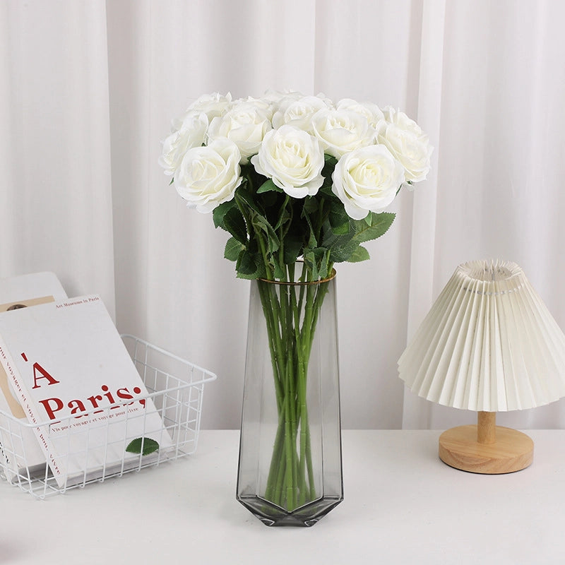 Office Culture/realistic Simulation/rose Simulation For Office Decoration