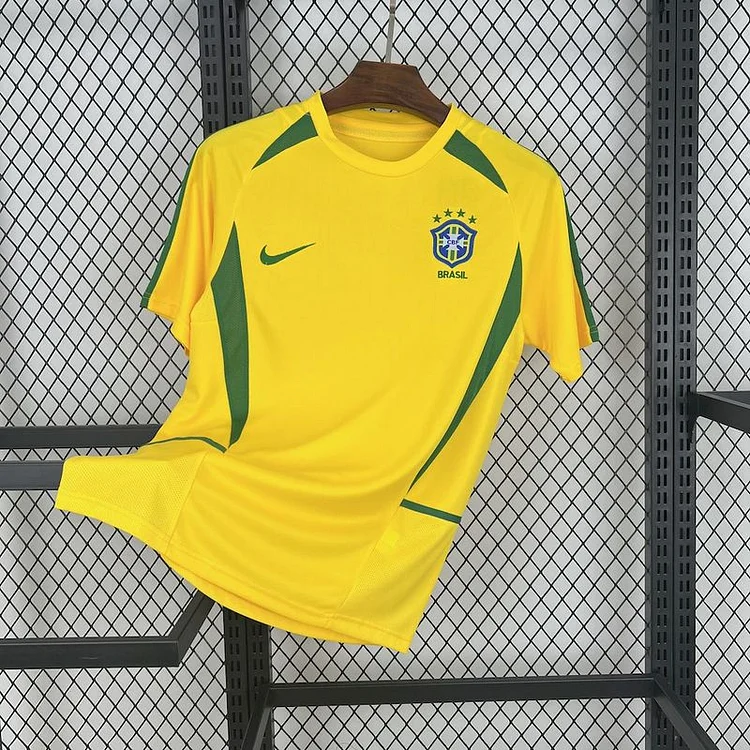 2002 Retro Brazil Soccer Jersey Home