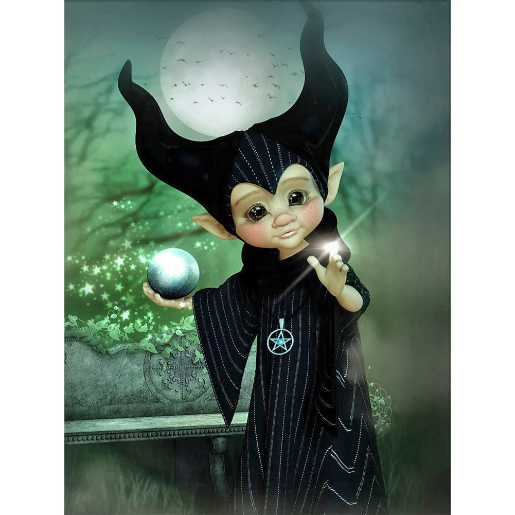 Diamond Painting - Full Round/Square Drill - Gothic Girl(30*40 - 50*60cm)