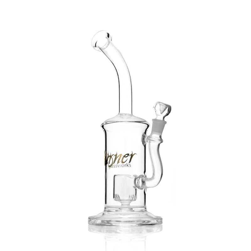Burner Glassworks -12" Bent Neck Barrel Perc Bong
