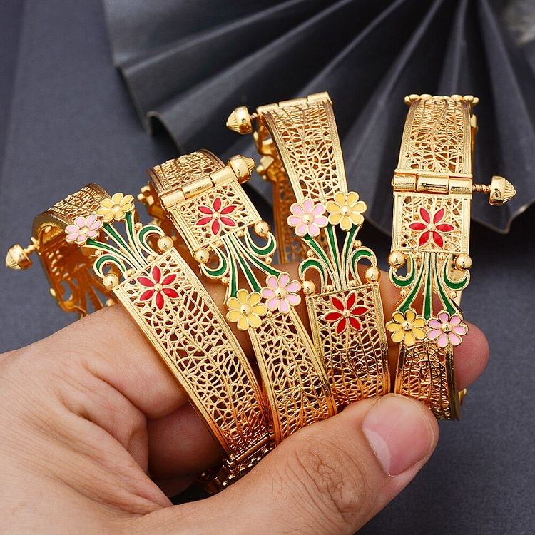 Nigerian wedding Gold Color Bangles For Woman