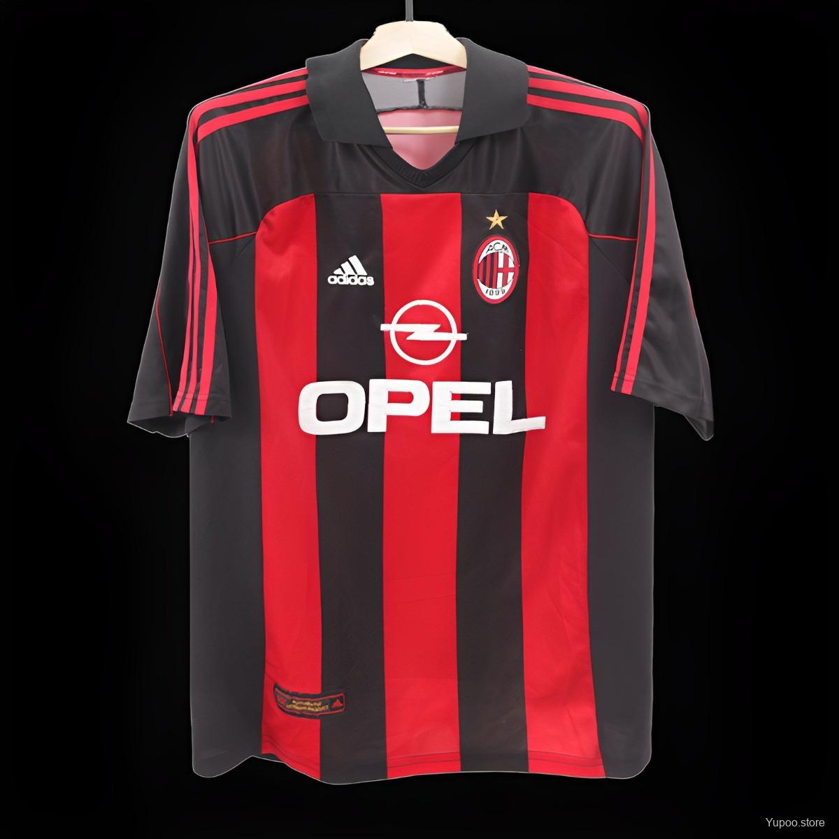 AC Milan Maillot Retro 2000 20001 Maillot De Fou, site maillot de foot pas cher