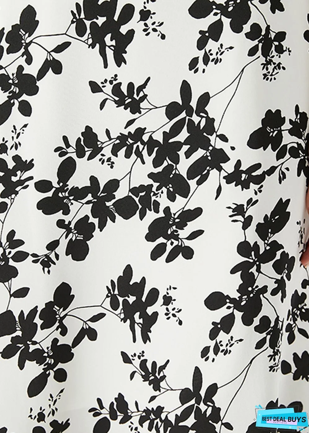 Stylish White Print Slim Fit Chiffon Skirts Summer