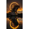 Jesus Halo Portrait-11CT Stamped Cross Stitch 40*70cm(Big Size) tapestrymarket