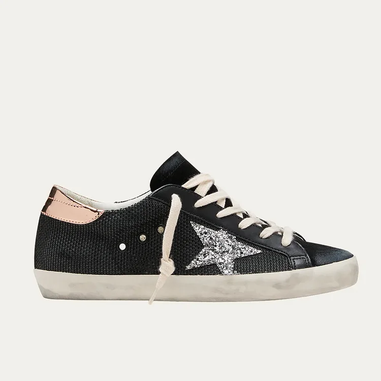 Gentleman's Skate Sneakers Low Top Round Toe Stars Print Causal Shoes VOCOSI VOCOSI
