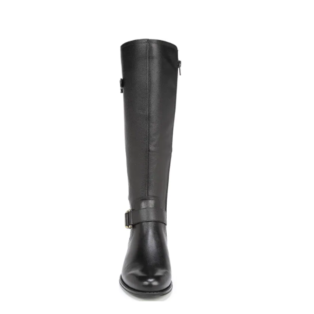 Custom Made Black Round Toe Women's Biker Boots |FSJ Shoes