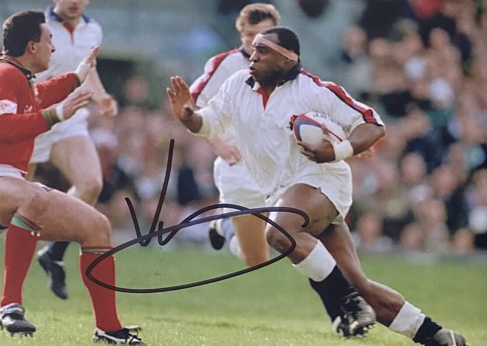 Victor Ubogu Genuine Hand Signed England 6X4 Photo Poster painting 2