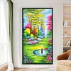 (US Only)Secret Garden Printed Cross Stitch Kit 50x90cm DIY 11CT Thread Art Needlework