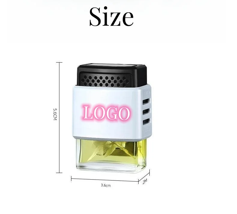 Vehicle-mounted car logo air outlet plant essential oil aromatherapy device