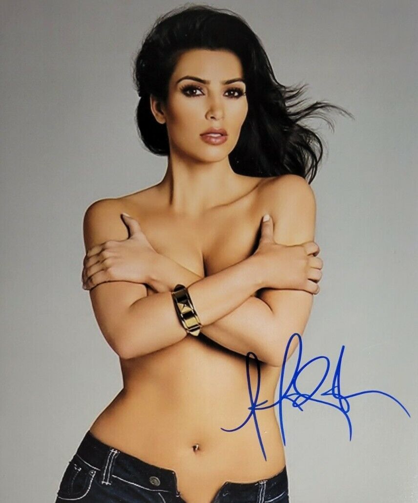 Kim Kardashian Authentic Autographed 8x10 Photo Poster painting w/ COA