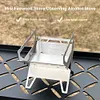 Stainless Steel Mini Folding Stove Portable Mini Wood Stove Outdoor Camping Gear