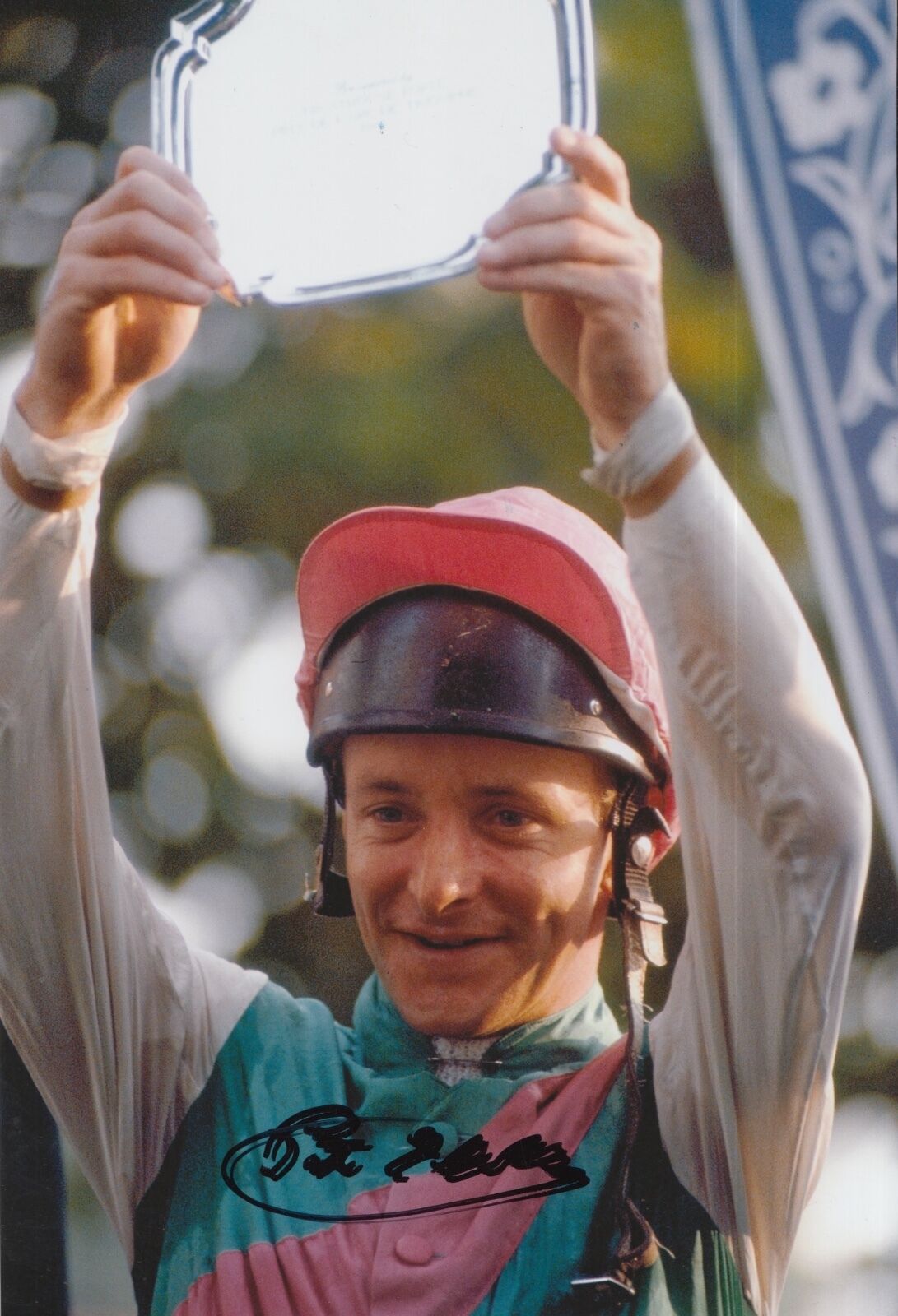 Pat Eddery Hand Signed 12x8 Photo Poster painting Horse Racing Legend 2.