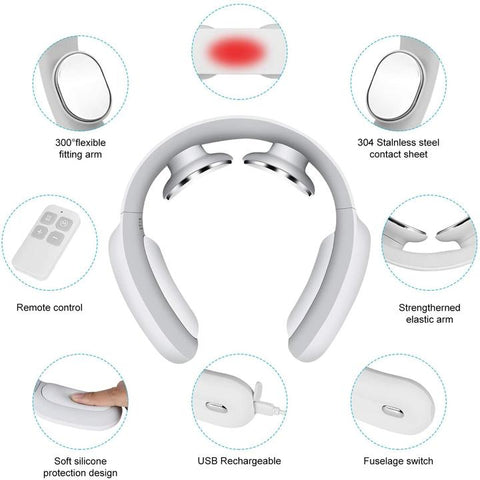 Smart Heated Pulse Neck Massager
