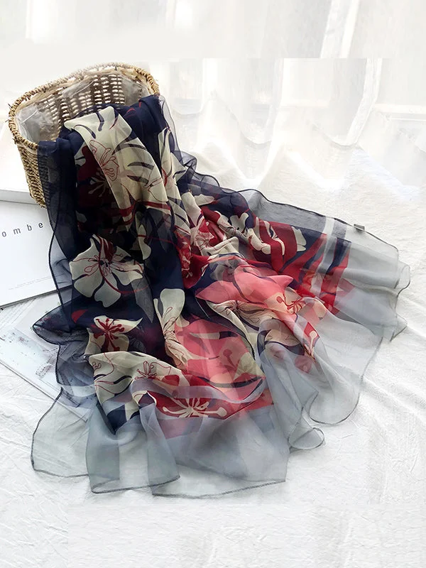 Printed See-Through Sun-Protection Shawl&Scarf