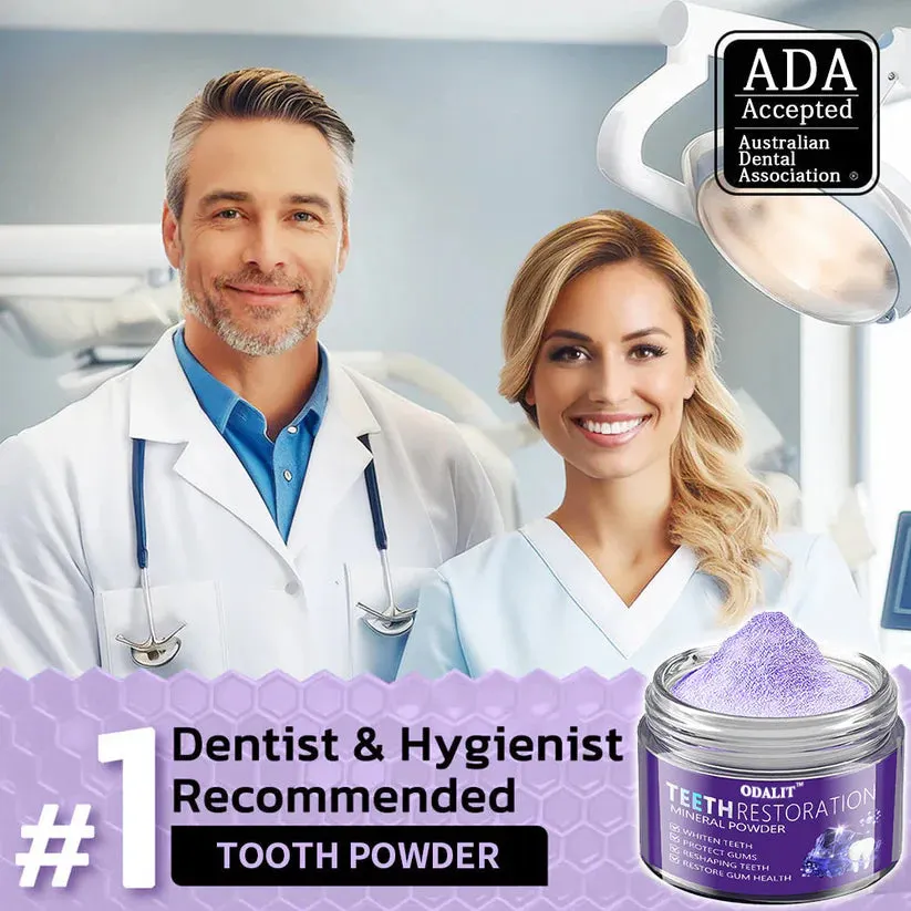 ODALIT&trade; TeethRestoration Mineral Powder🦷Obtain American Dental Association (ADA) Certification (Treats periodontitis and mouth ulcers, prevents tooth loss, and repairs gum recession）