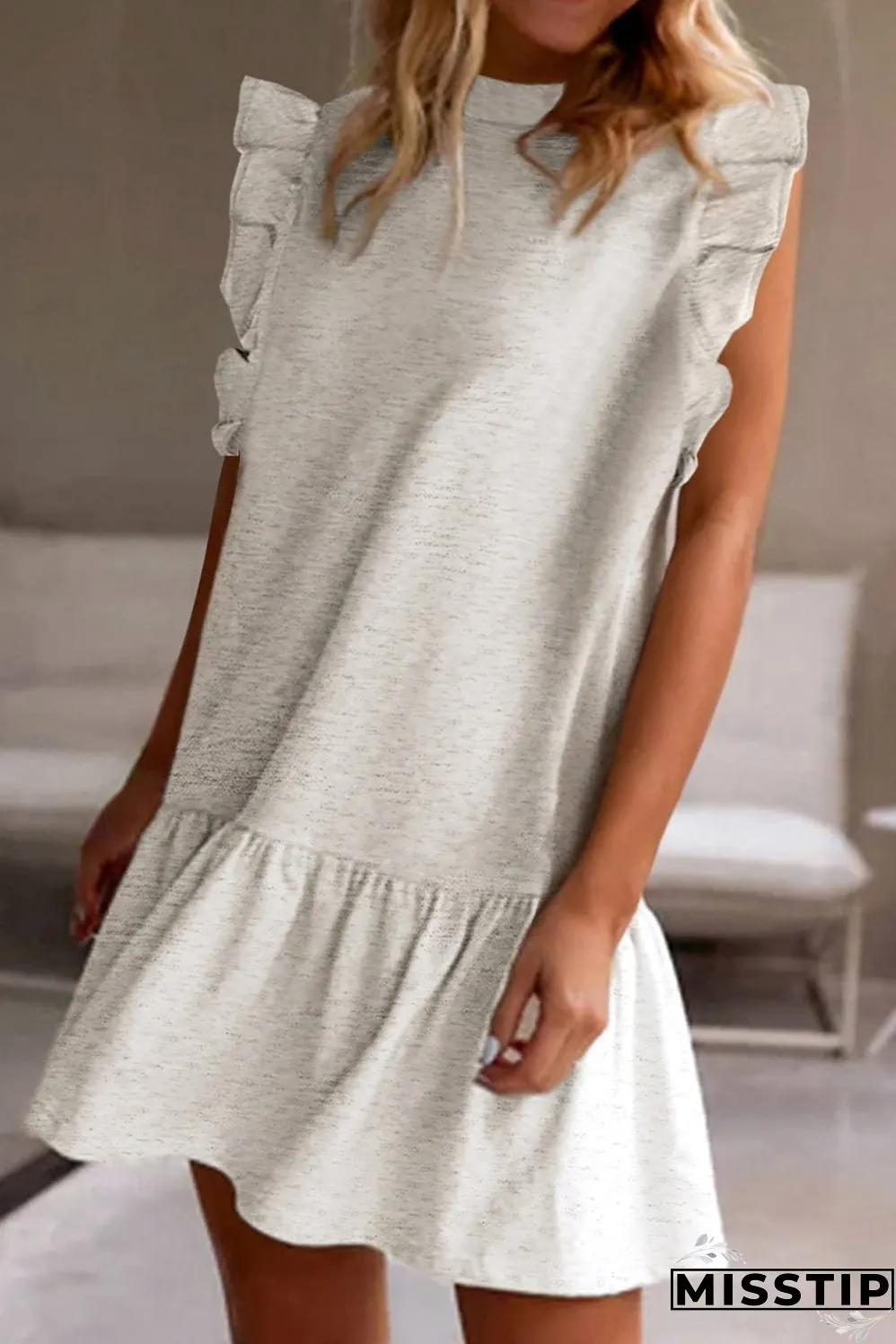 Simple and Chic Ruffle Dress
