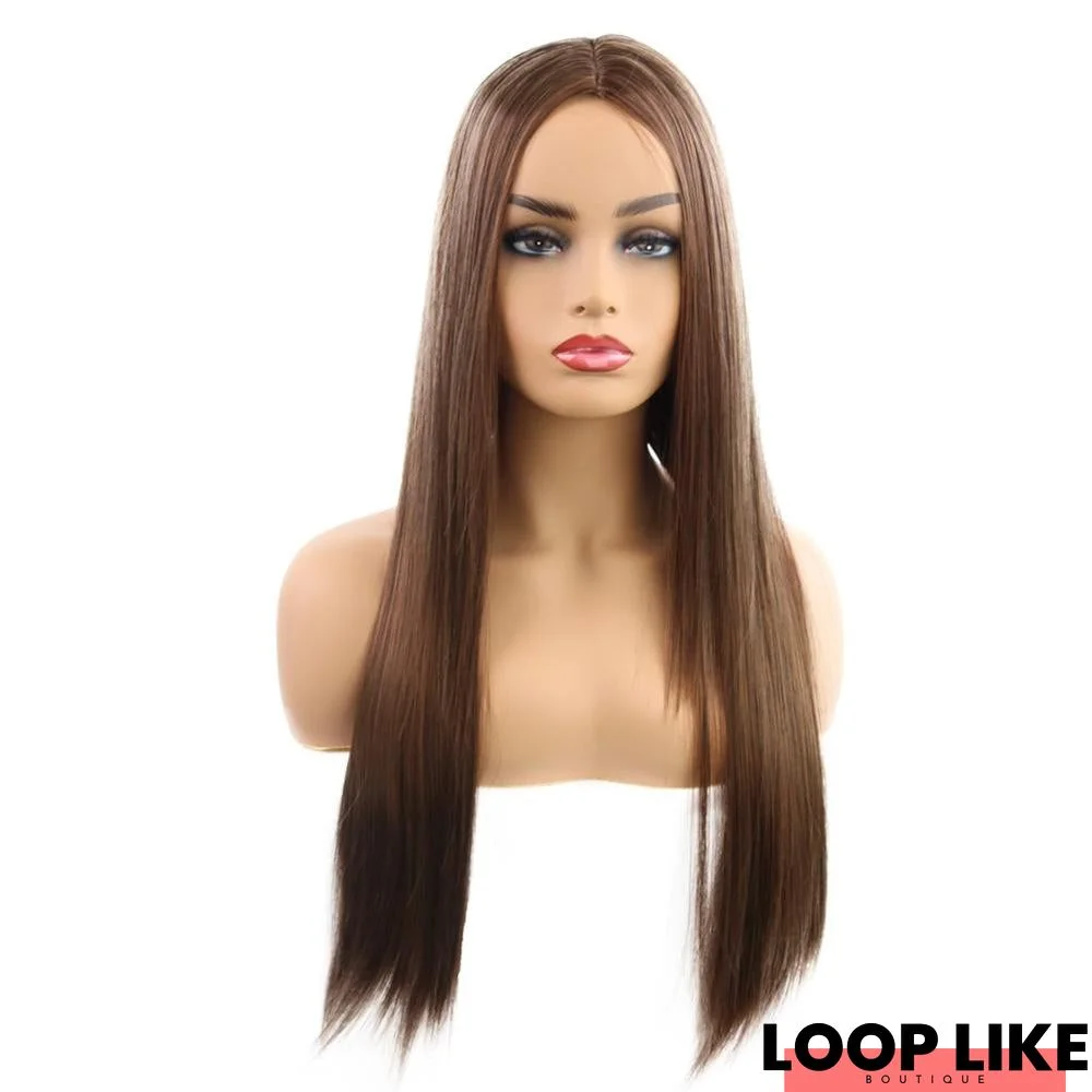 Female Fashion Face Trimming with Long Straight Hair