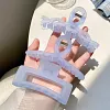 3PCS Simple Matte Colors Hair Claws Set