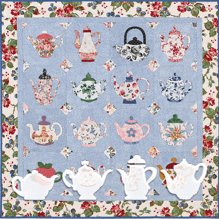 Teapot Template-Sweet Little Quilt Pattern-With Insturction