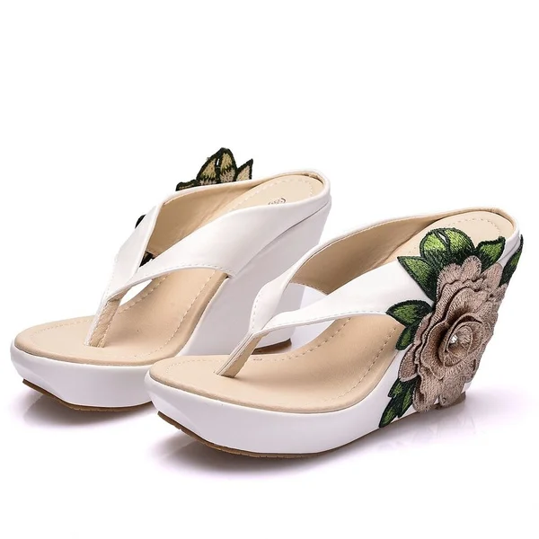 Platform Woman Slippers Lady Home Slippers Casual Beach Flip Flops Women Sandals Summer Sexy High Heel Slippers