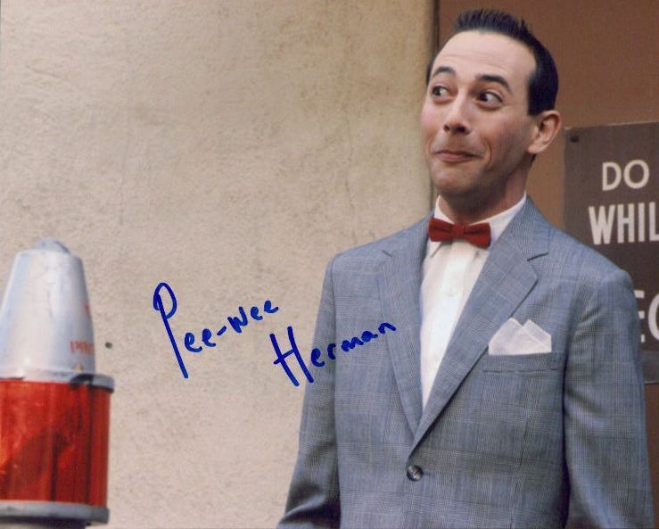 Pee-Wee Herman signed 8x10 Photo Poster painting in-person