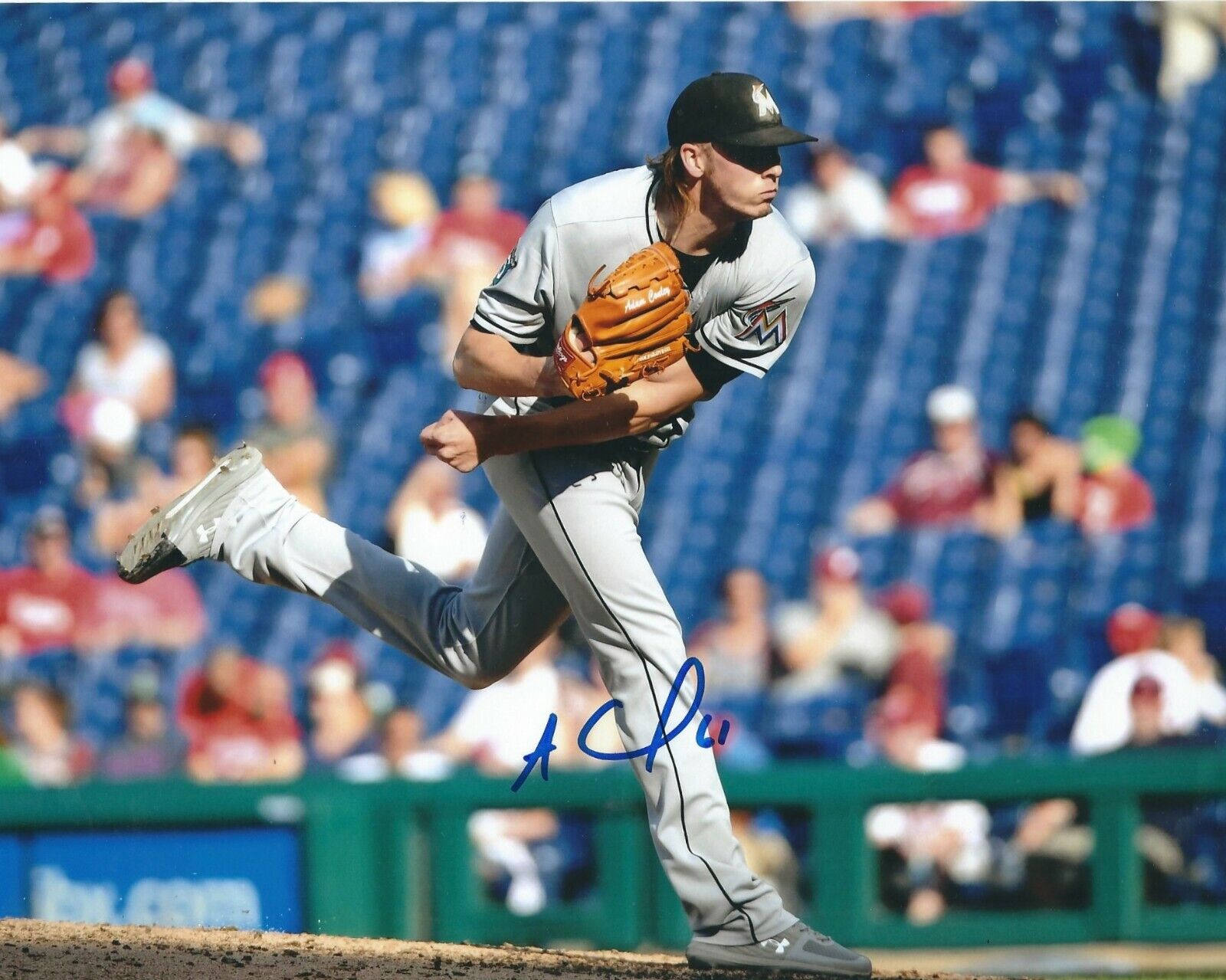 Signed 8x10 ADAM CONLEY Miami Marlins Autographed Photo Poster painting - COA