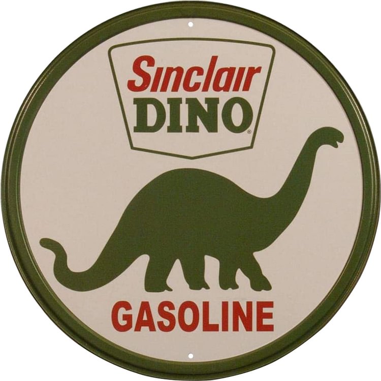 Dinosaur - Tin Signs/Wooden Signs - Calligraphy Series - 12*12inches (Round)