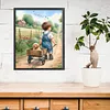 Boy Golden Retriever-11CT Stamped Cross Stitch 40*50cm/15.75*19.69in tapestrymarket