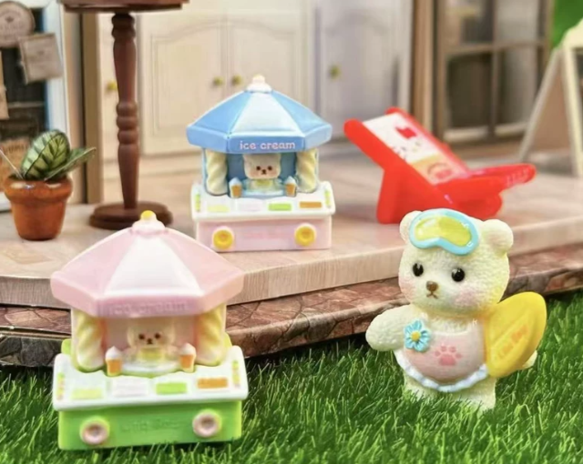 Mini Bear Ice Cream Truck Charm