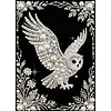 Diamond Painting-DIY Special Shaped Drill Pearl Painting Owl(30x40cm)